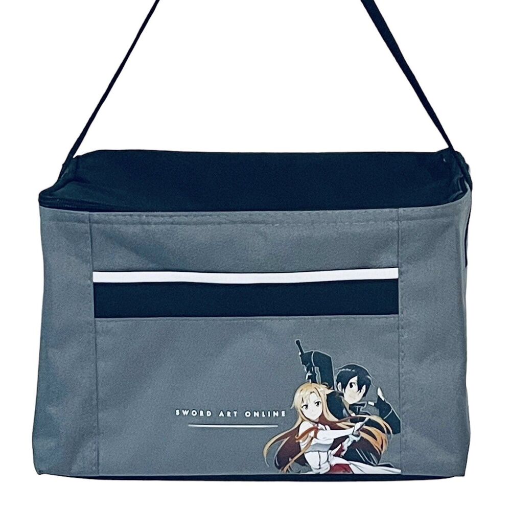 Anime Insulated Lunch Box Sword Art Online Loot Crate Exclusive 11x7x6” Gray